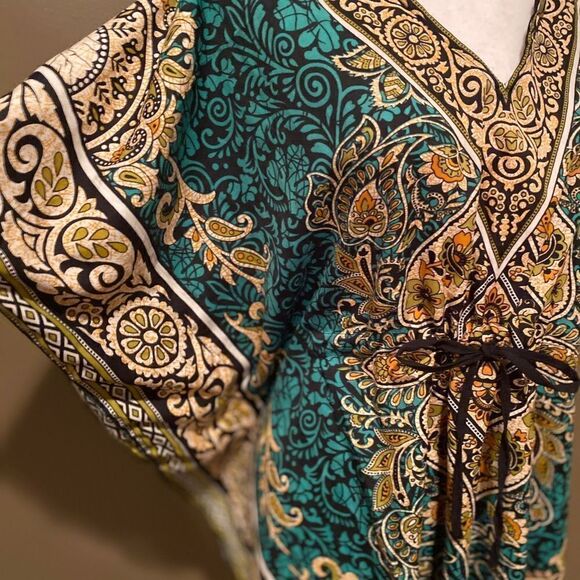 Ana & Rose Caftan Coverup Kimono OSFM - Picture 6 of 12